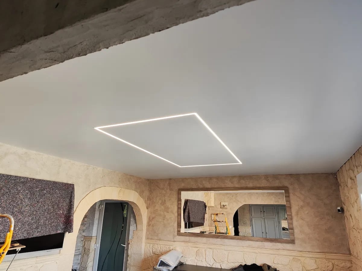 Réalisation plafond tendu projet 6